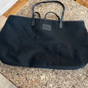 New Clesbella Black Canvas Tote Bag